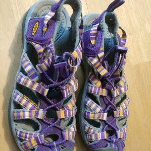 KEEN SHOES Whisper Outdoor Sandals Purple & Yellow